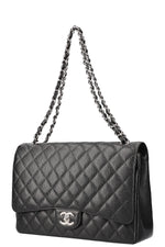 CHANEL Double Flap Bag Maxi Black