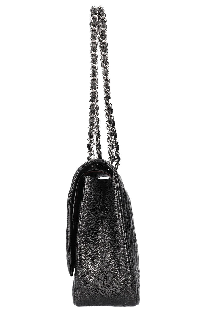 CHANEL Double Flap Bag Maxi Black
