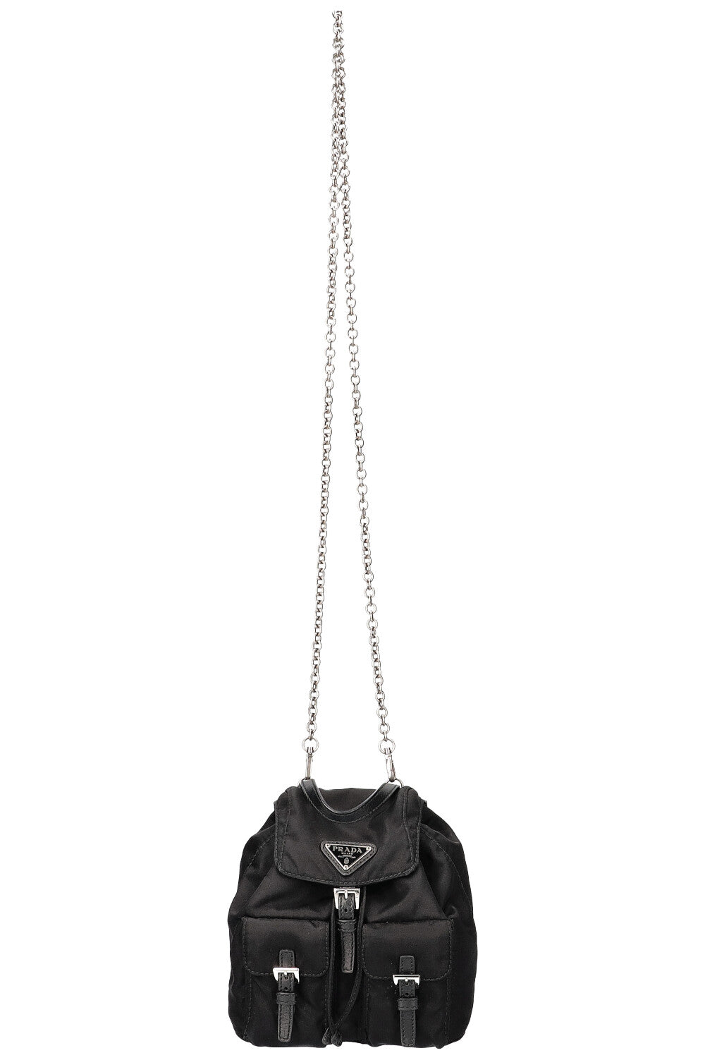 PRADA Mini Nylon Crossbody Bag Black
