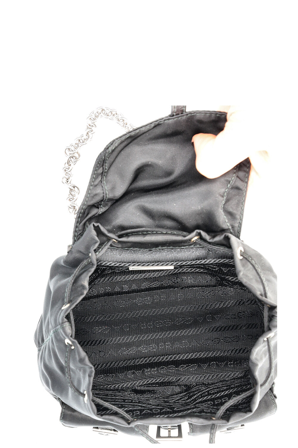 PRADA Mini Nylon Backpack Black – REAWAKE