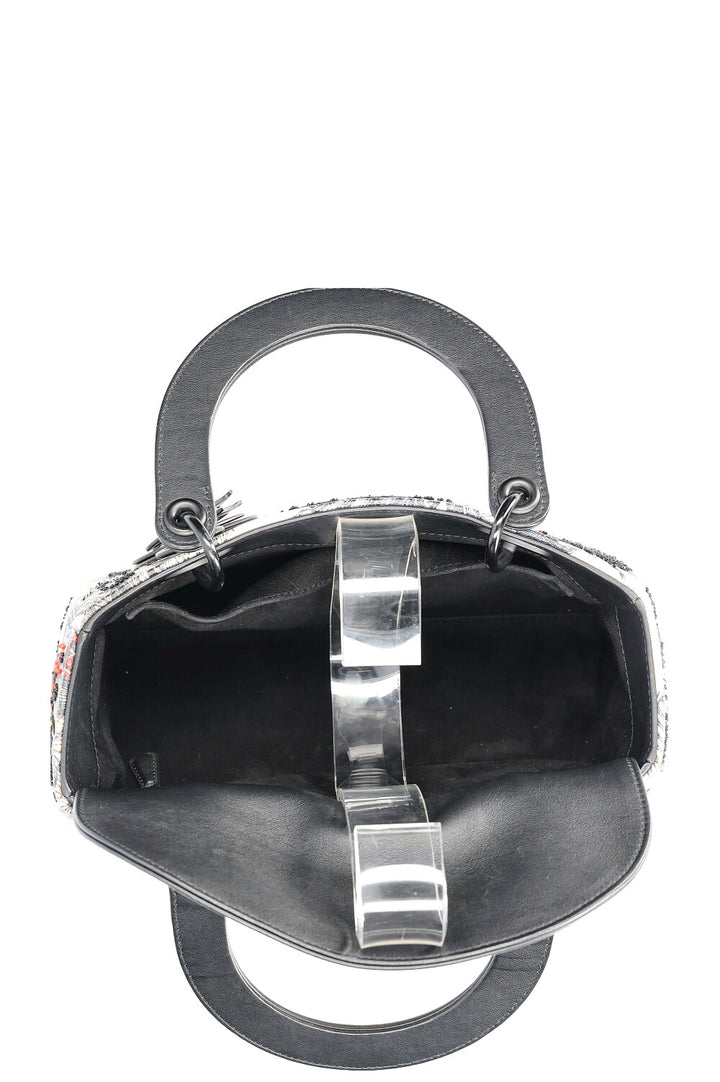 CHRISTIAN DIOR Lady Dior Bag Medium Multicolor