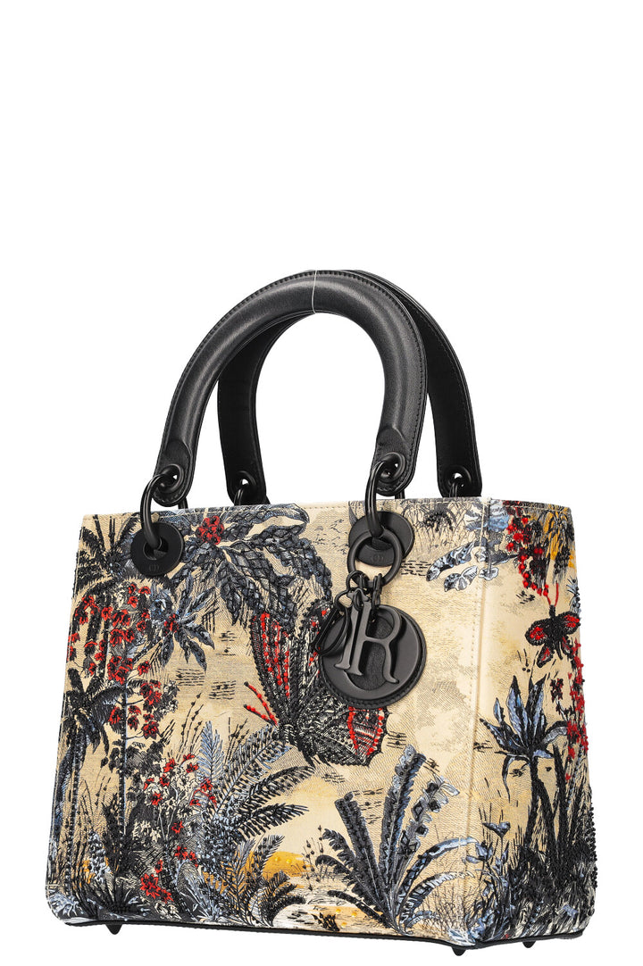 CHRISTIAN DIOR Lady Dior Bag Medium Multicolor
