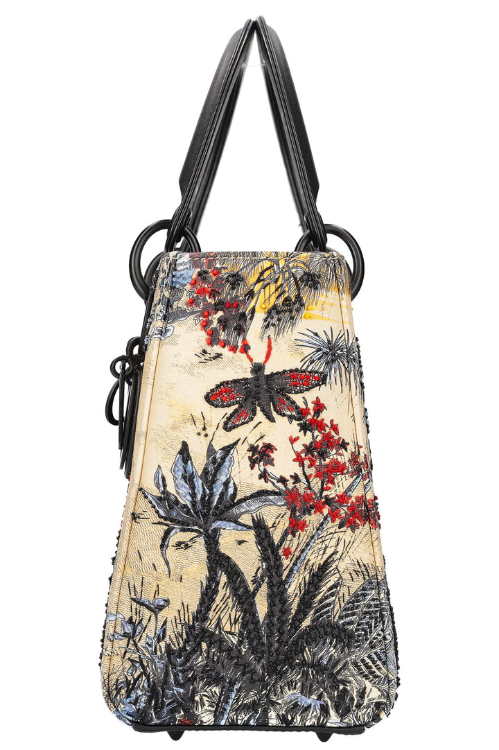 CHRISTIAN DIOR Lady Dior Bag Medium Multicolor