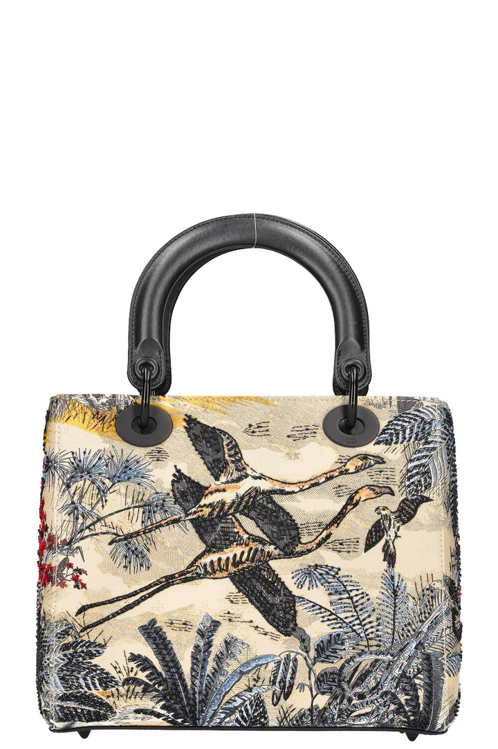 CHRISTIAN DIOR Lady Dior Bag Medium Multicolor