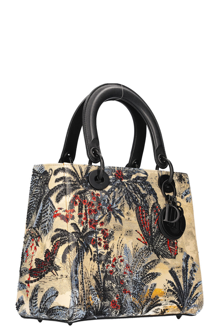 CHRISTIAN DIOR Lady Dior Bag Medium Multicolor