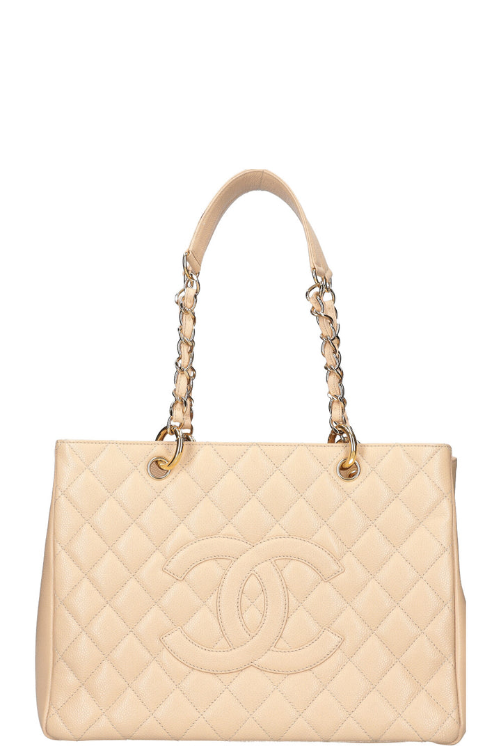 CHANEL GST Caviar Beige