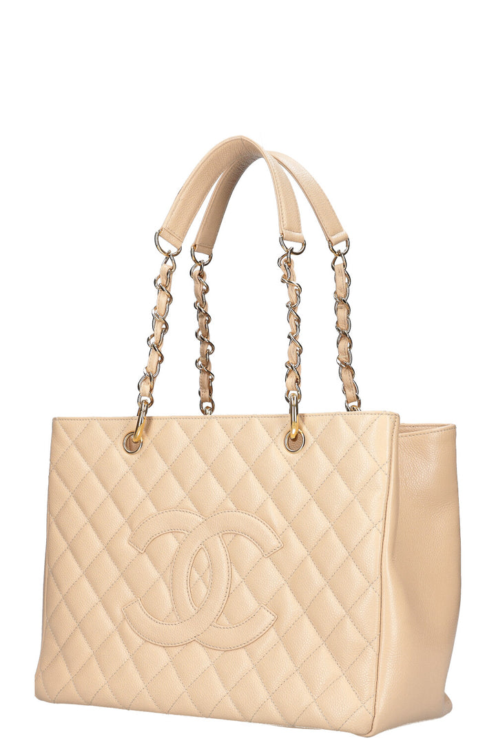 CHANEL GST Caviar Beige