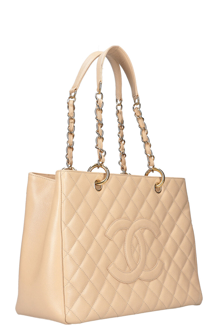 CHANEL GST Caviar Beige