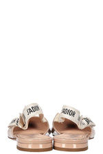 CHRISTIAN DIOR  J'Adior Slingback Flats Patent Powder