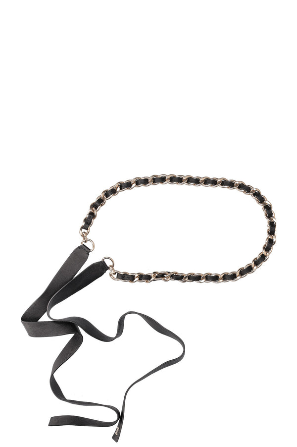 CHANEL Ceinture chaîne Noir