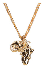 CHANEL Africa CC Necklace Gold