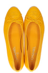 CHANEL Ballerina Flats Yellow