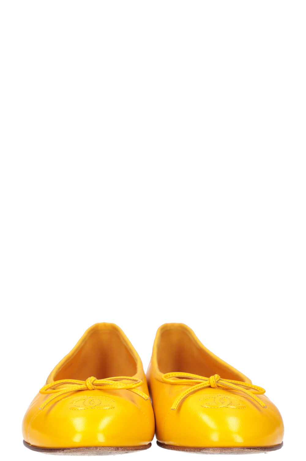 CHANEL Ballerina Flats Yellow