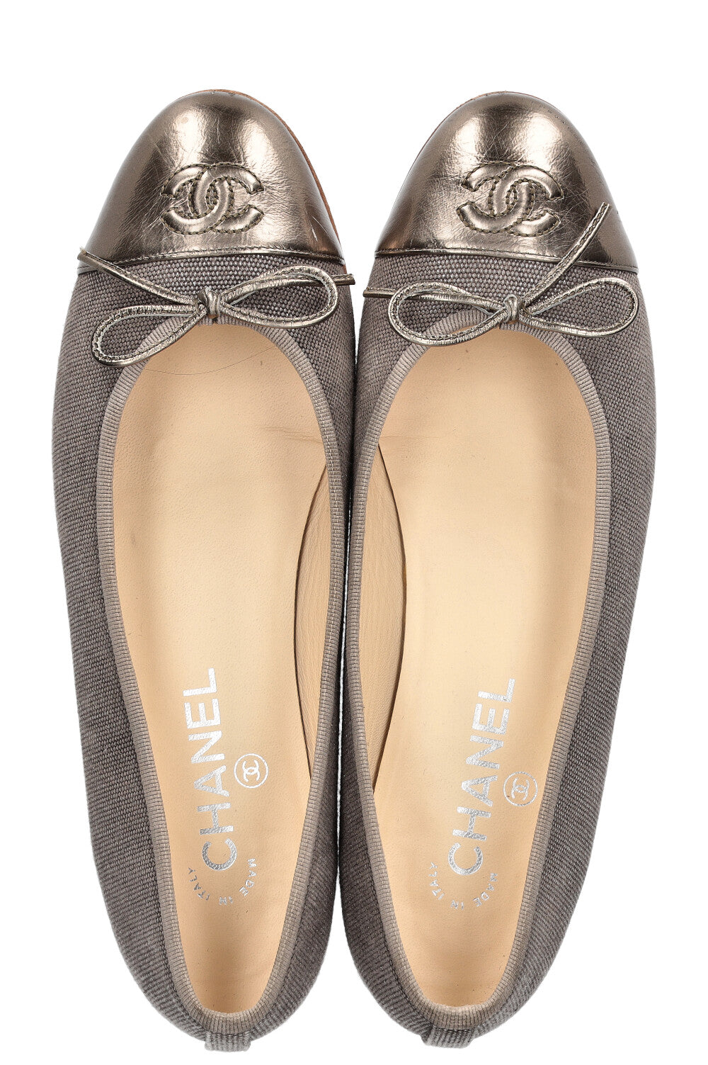 CHANEL Ballerina Flats Gold