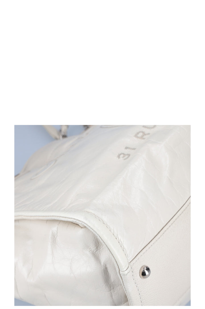 CHANEL Petit Sac Deauville Cuir Ivoire