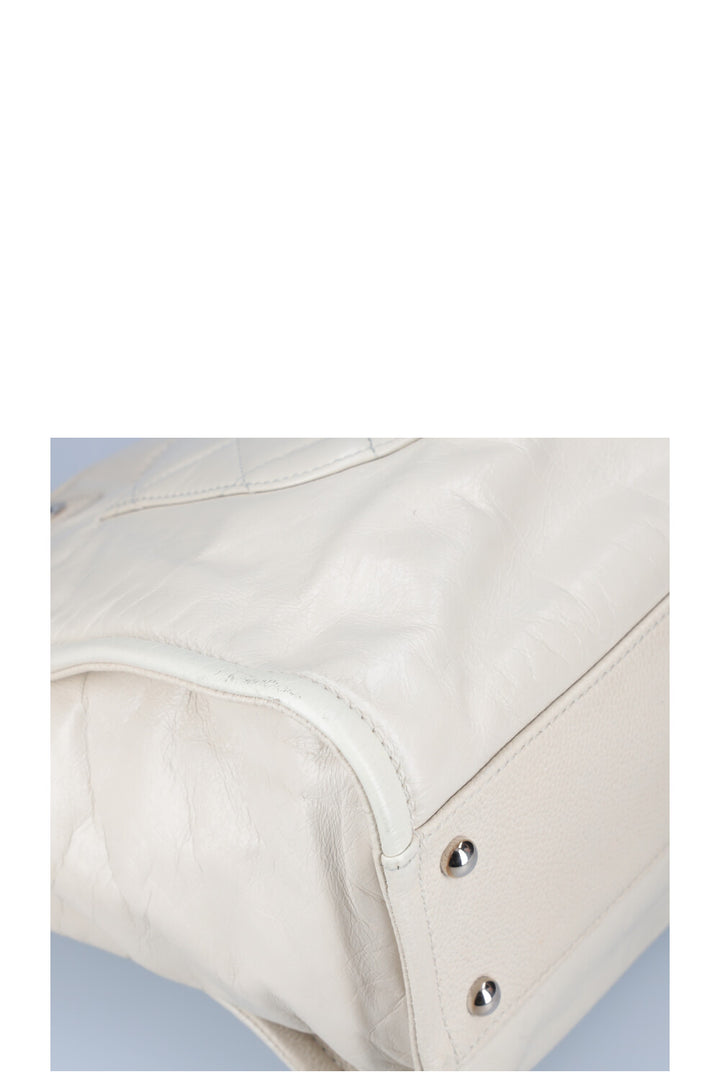 CHANEL Petit Sac Deauville Cuir Ivoire