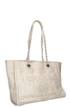 CHANEL Small Deauville Bag Leather Ivory