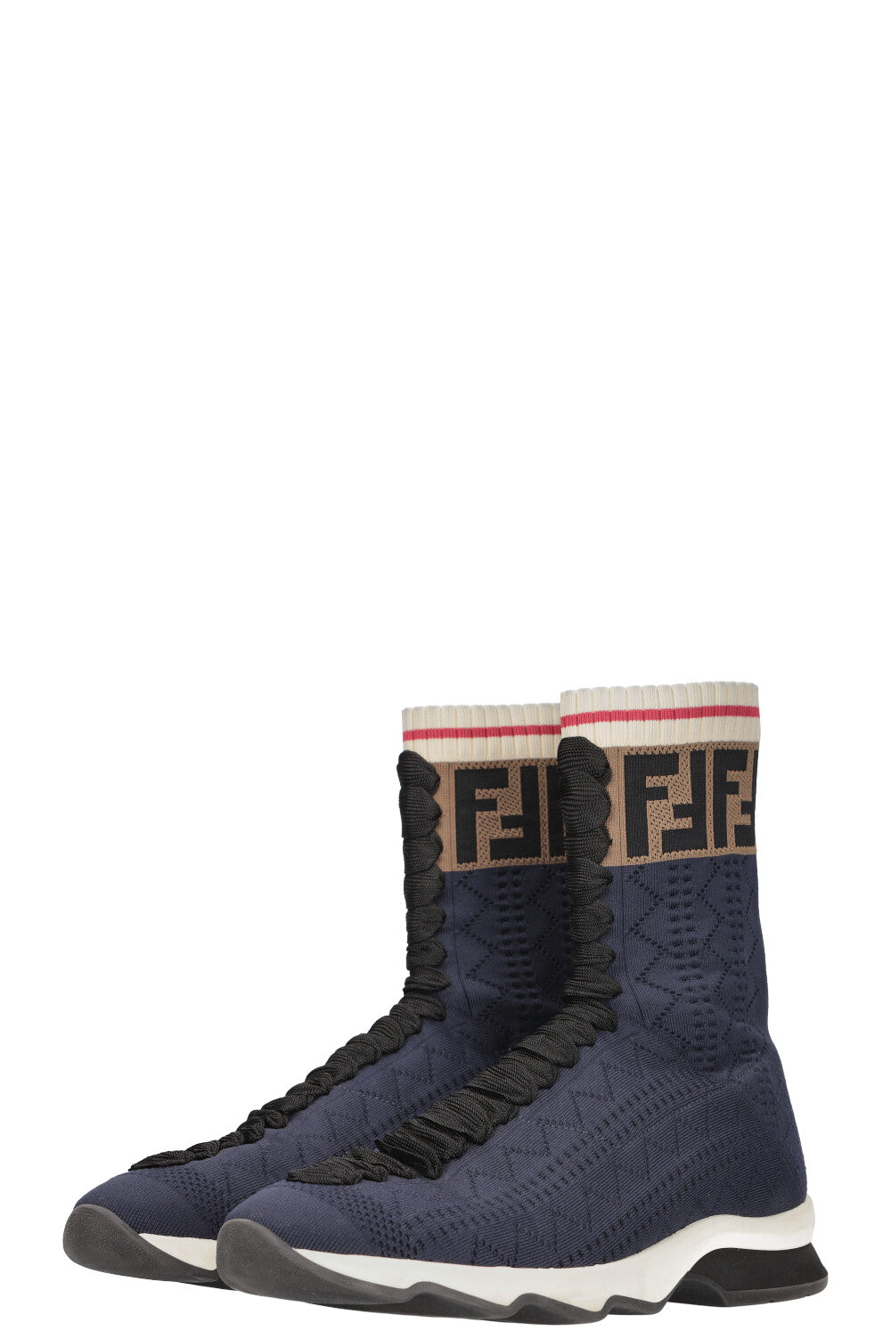 FENDI Sock Sneakers Logo Blue
