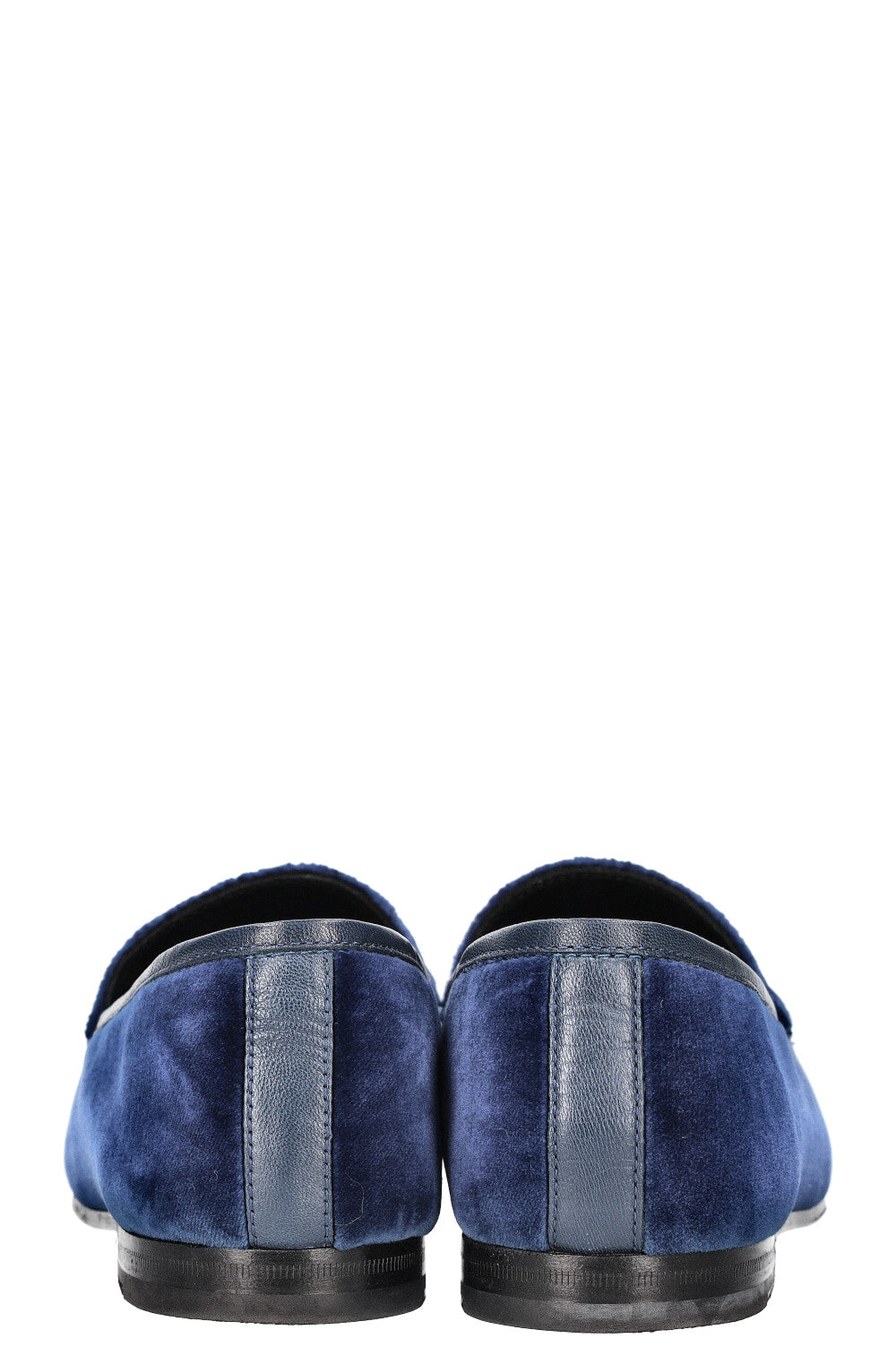 GUCCI Jordaan Flats Velvet Blue