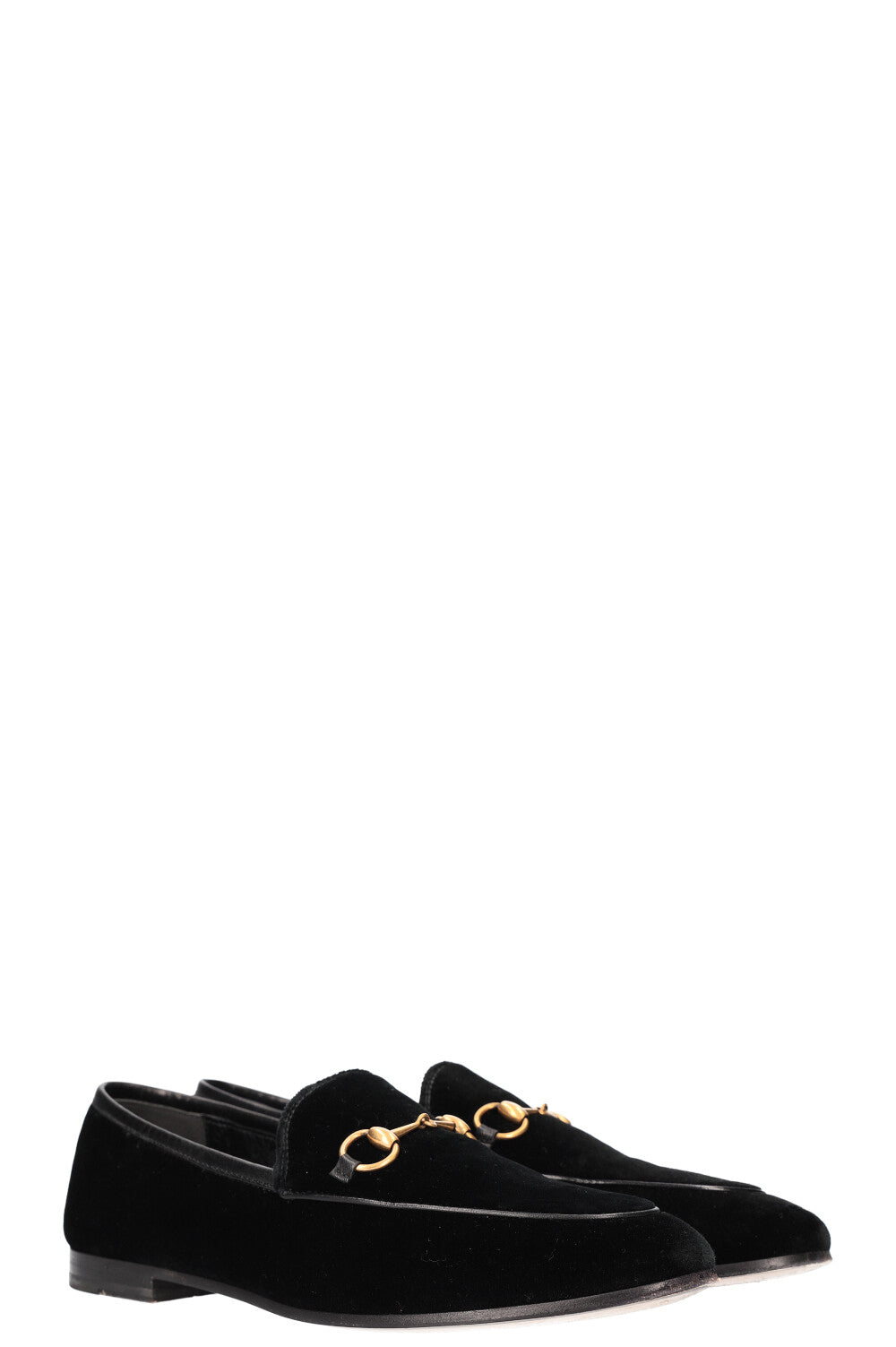 GUCCI Jordaan Flats Velvet Black