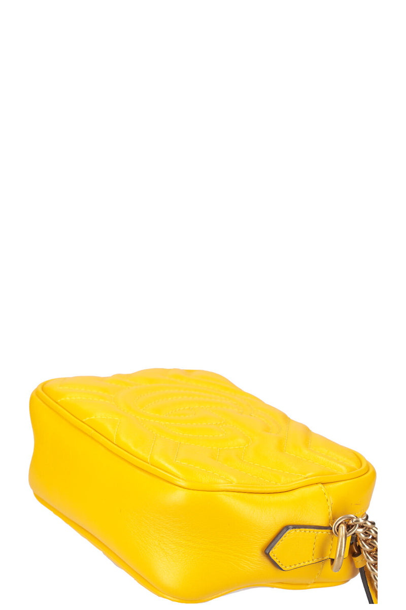 GUCCI Marmont Mini Camera Bag Yellow
