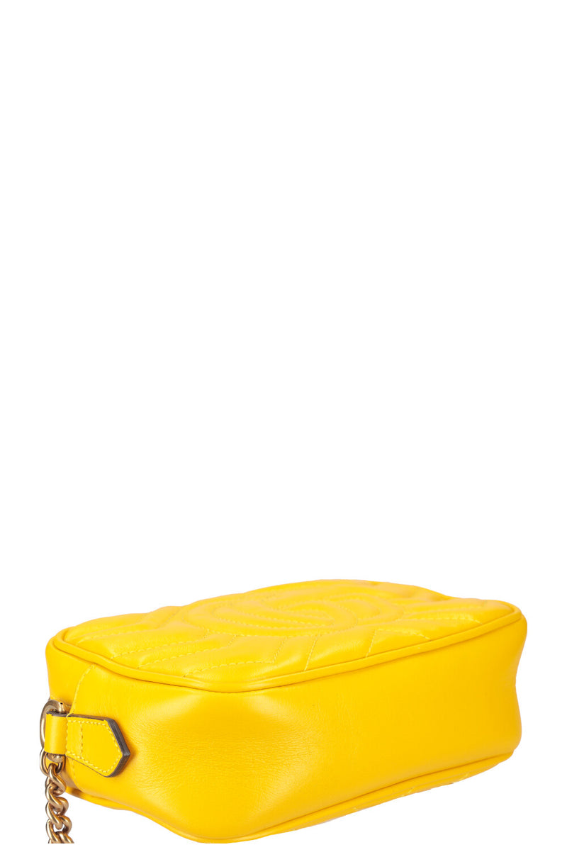 GUCCI Marmont Mini Camera Bag Yellow