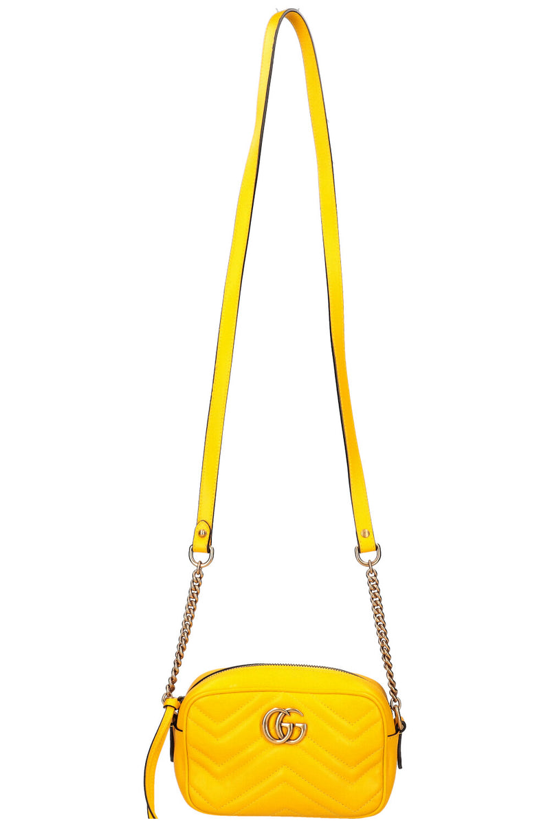 GUCCI Marmont Mini Camera Bag Yellow