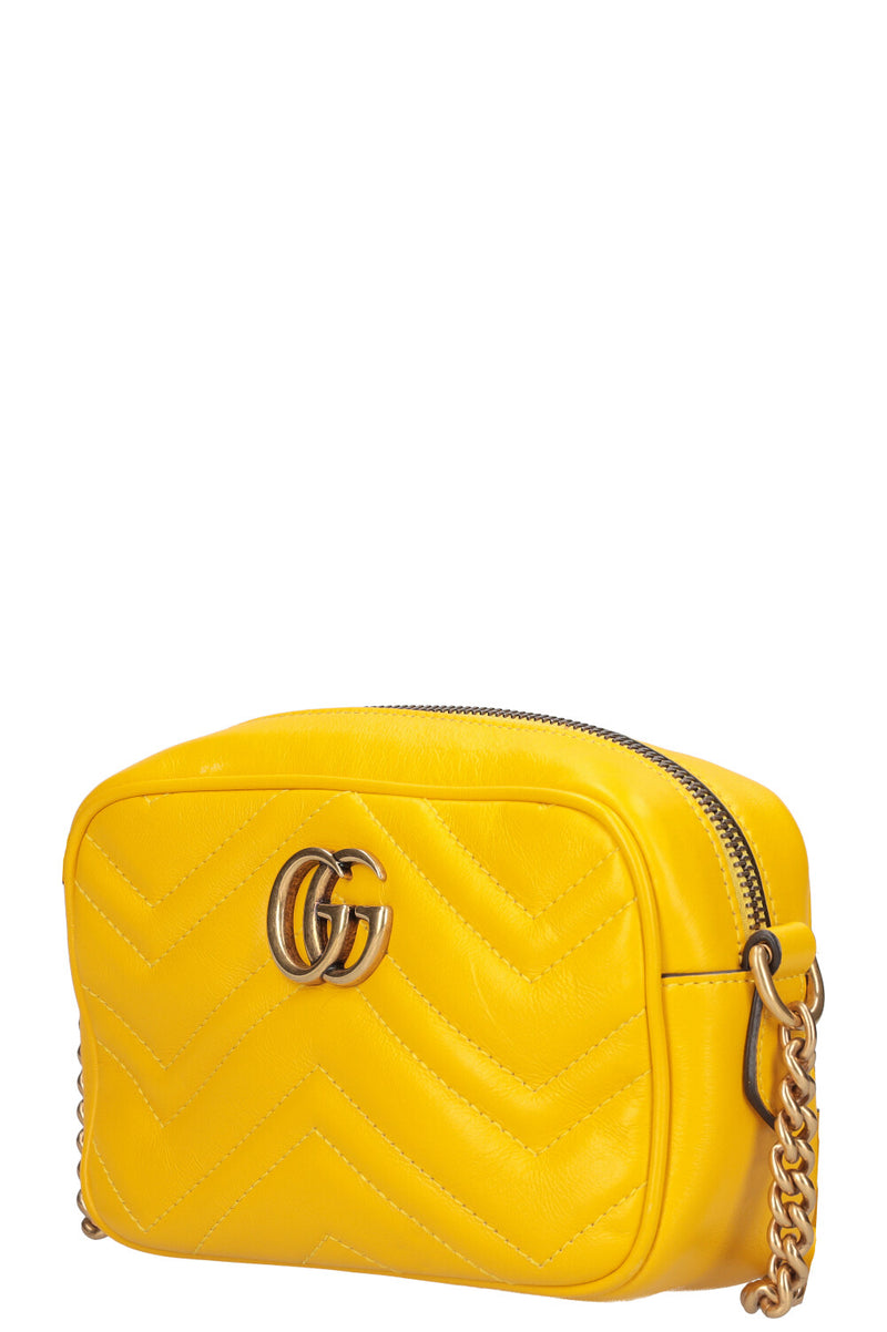 GUCCI Marmont Mini Camera Bag Yellow