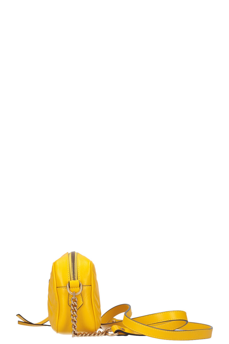 GUCCI Marmont Mini Camera Bag Yellow