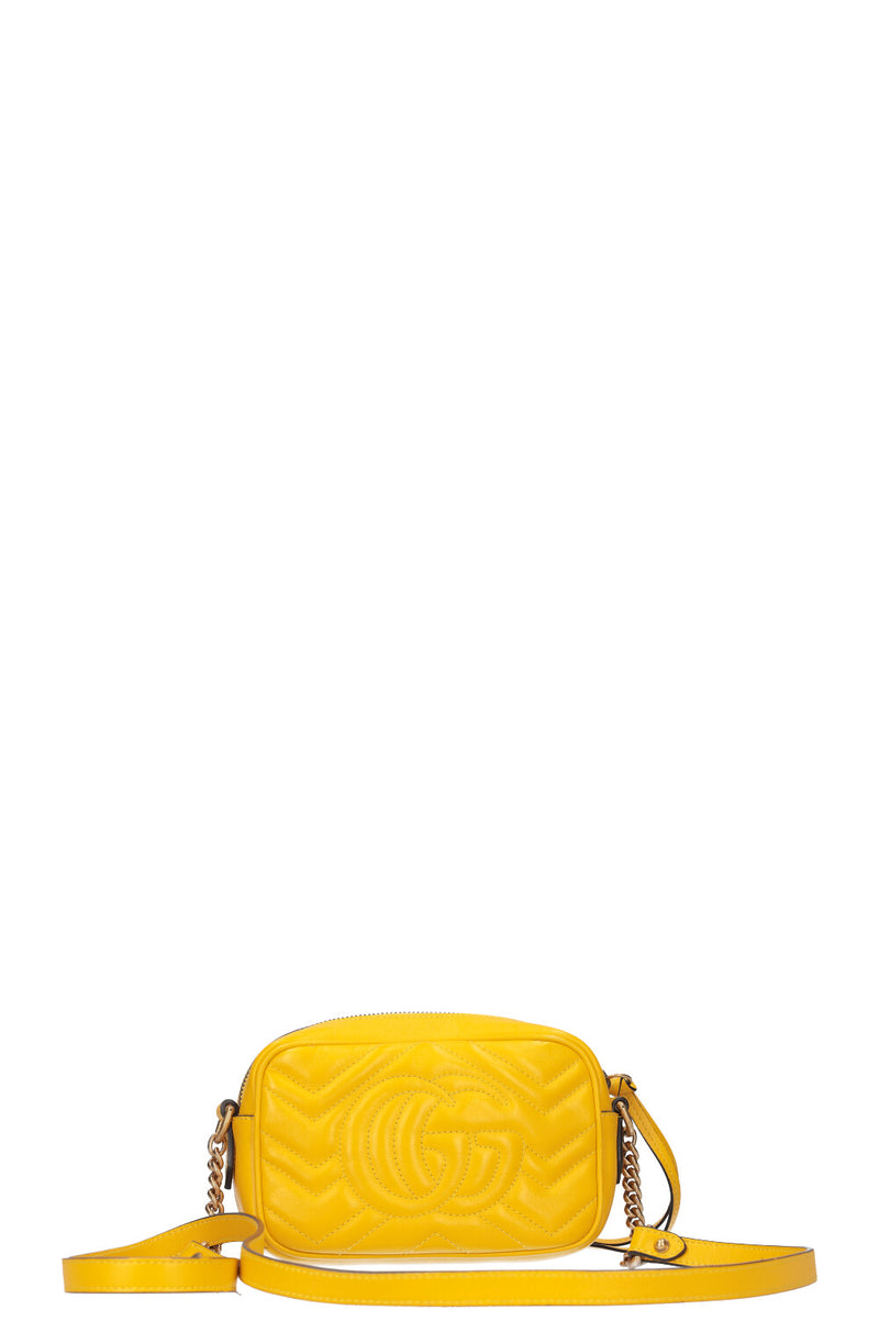 GUCCI Marmont Mini Camera Bag Yellow