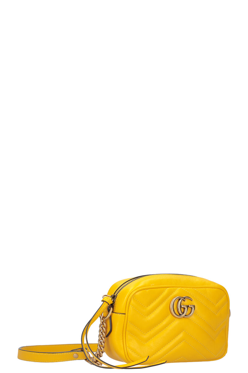 GUCCI Marmont Mini Camera Bag Yellow