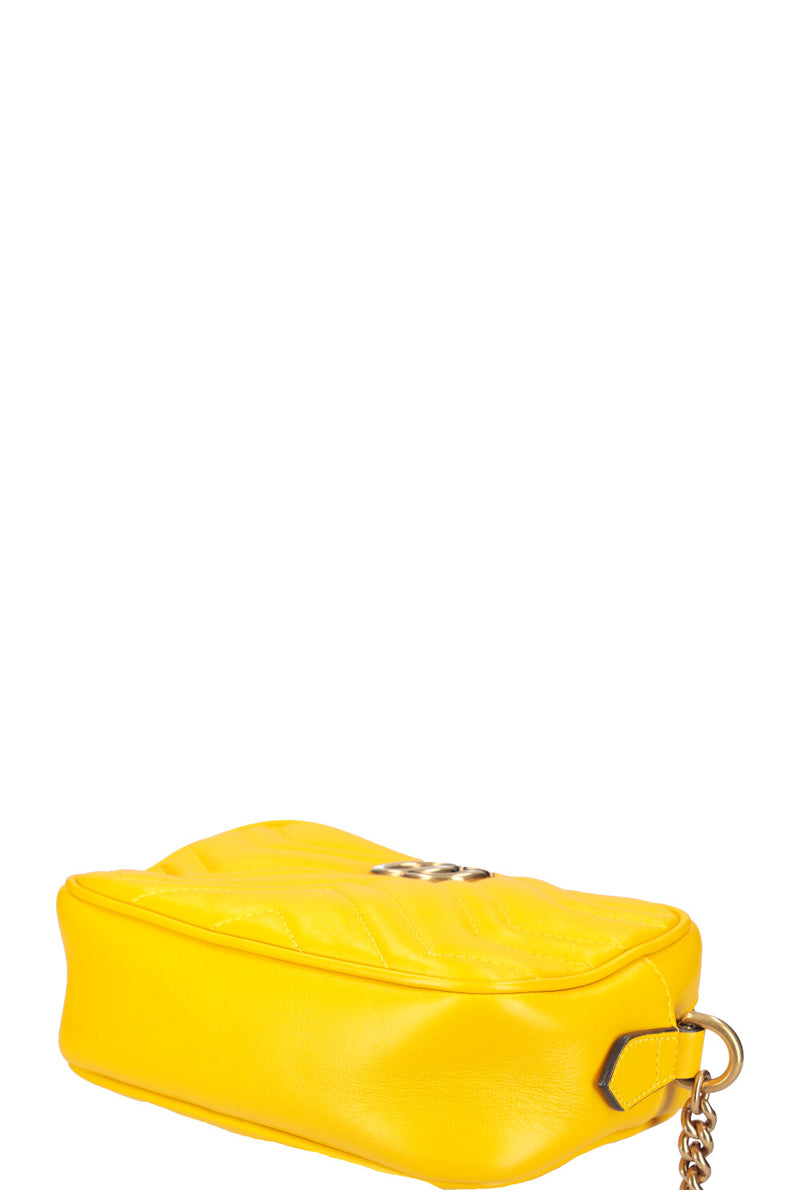 GUCCI Marmont Mini Camera Bag Yellow