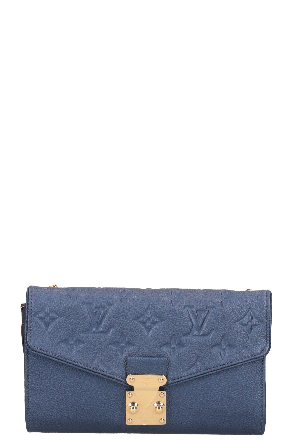 LOUIS VUITTON Saint Germain Pochette MNG Empreinte Leather Blue