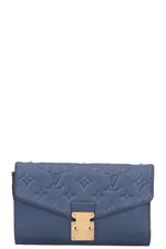LOUIS VUITTON Saint Germain Pochette MNG Empreinte Leather Blue