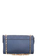 LOUIS VUITTON Saint Germain Pochette MNG Empreinte Leather Blue
