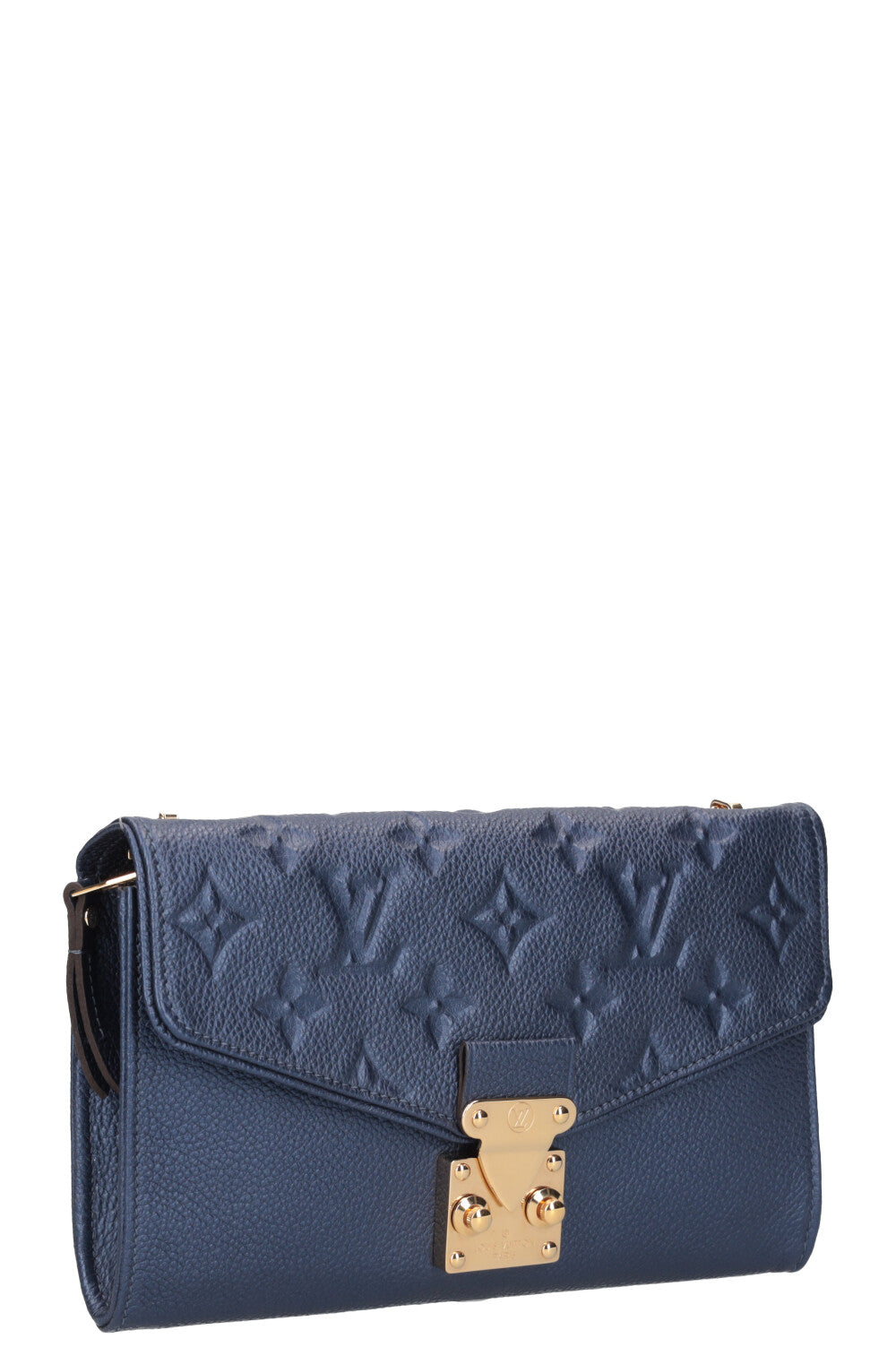 LOUIS VUITTON Saint Germain Pochette MNG Empreinte Leather Blue