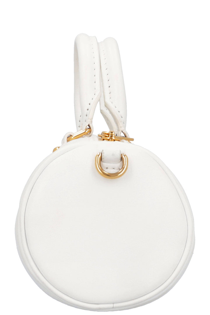 LOUIS VUITTON Papillon BB Satchel Bag White Empreinte