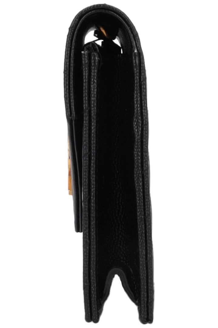SAINT LAURENT Cassandre WOC Bag Leather Black