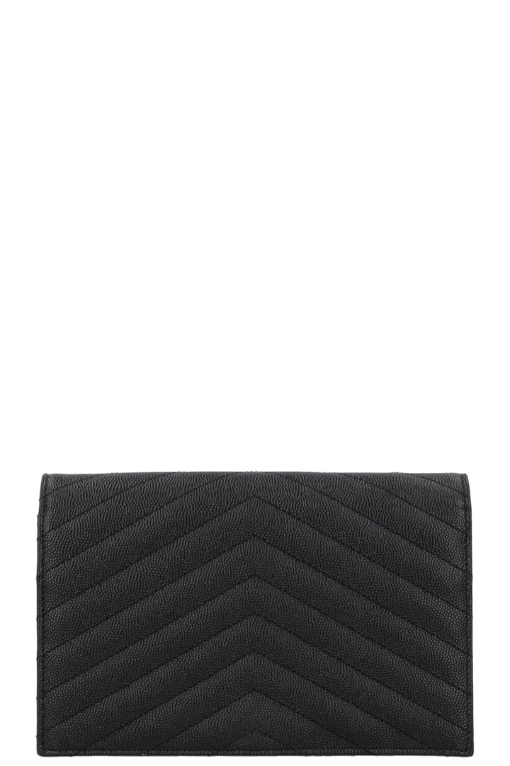 SAINT LAURENT Cassandre WOC Bag Leather Black