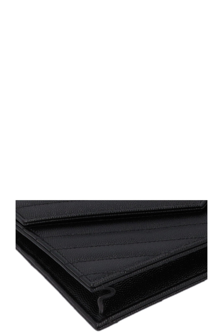 SAINT LAURENT Cassandre WOC Bag Leather Black