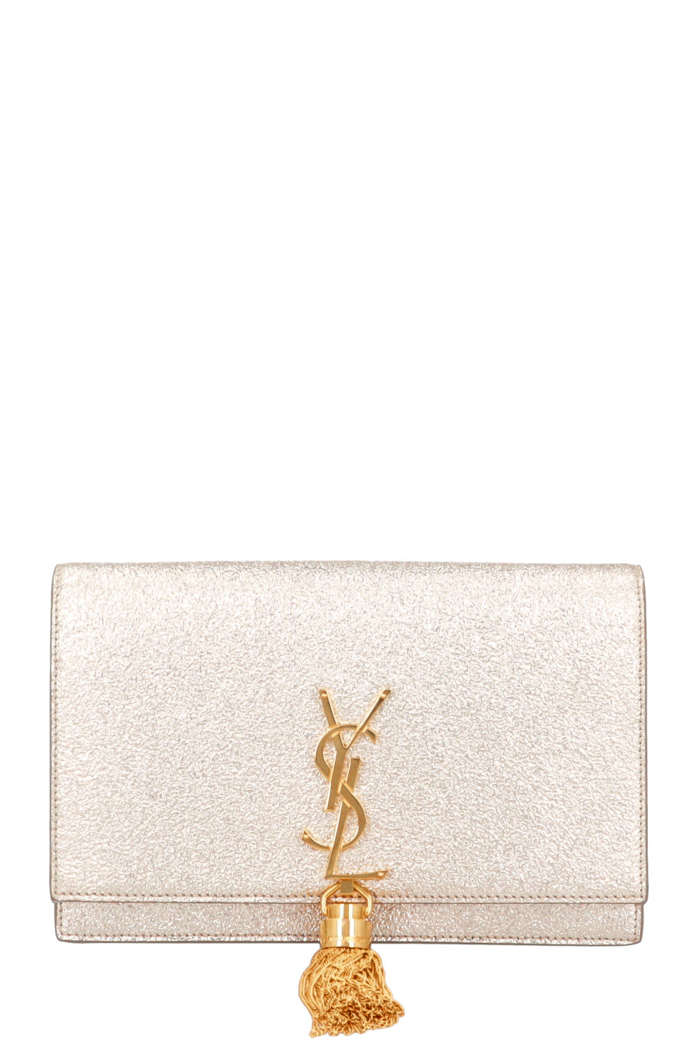 SAINT LAURENT Kate Tassel Bag Metallic Gold