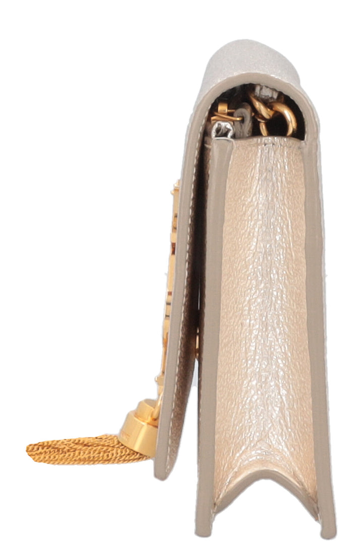 SAINT LAURENT Kate Tassel Bag Metallic Gold