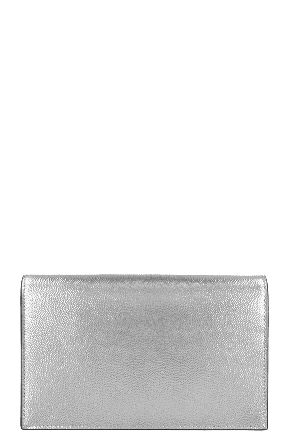 SAINT LAURENT Kate Tassel Bag Grain De Poudre Silver