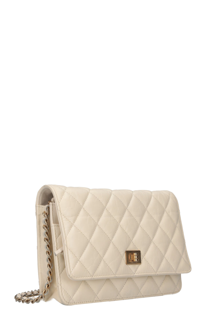 CHANEL 2.55 Wallet on Chain Bag  Ivory