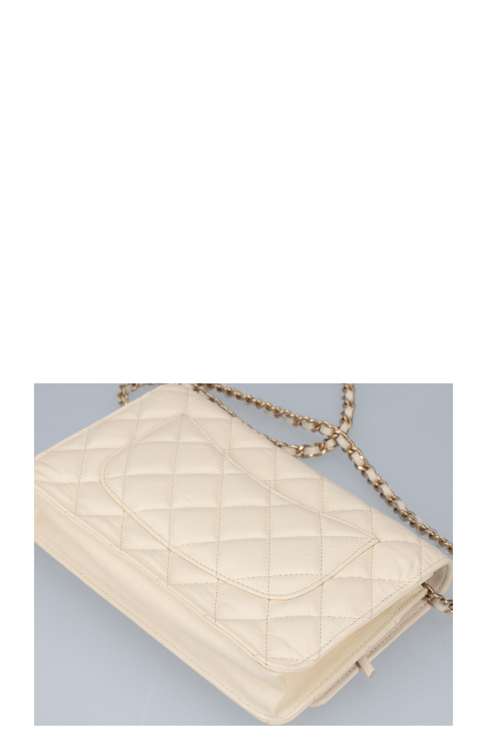 CHANEL 2.55 Wallet on Chain Bag  Ivory