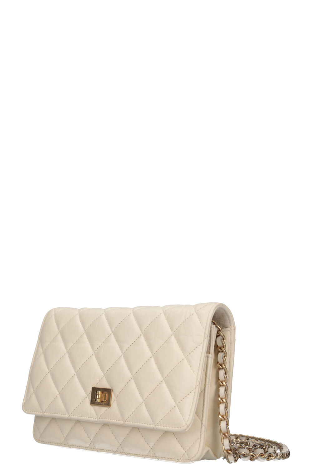 CHANEL 2.55 Wallet on Chain Bag  Ivory