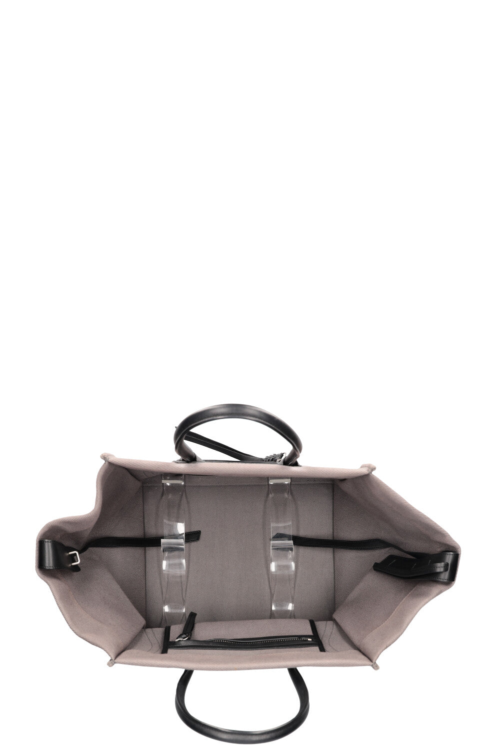 CÈLINE Luggage Phantom Bag Grey Canvas