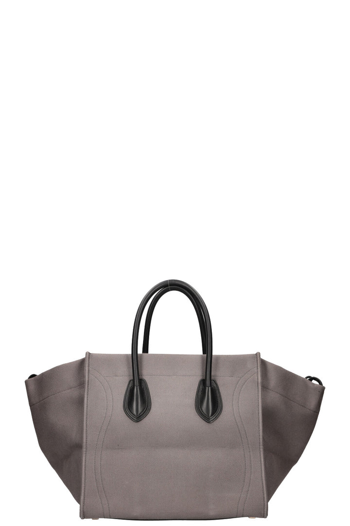 CÈLINE Luggage Phantom Bag Grey Canvas