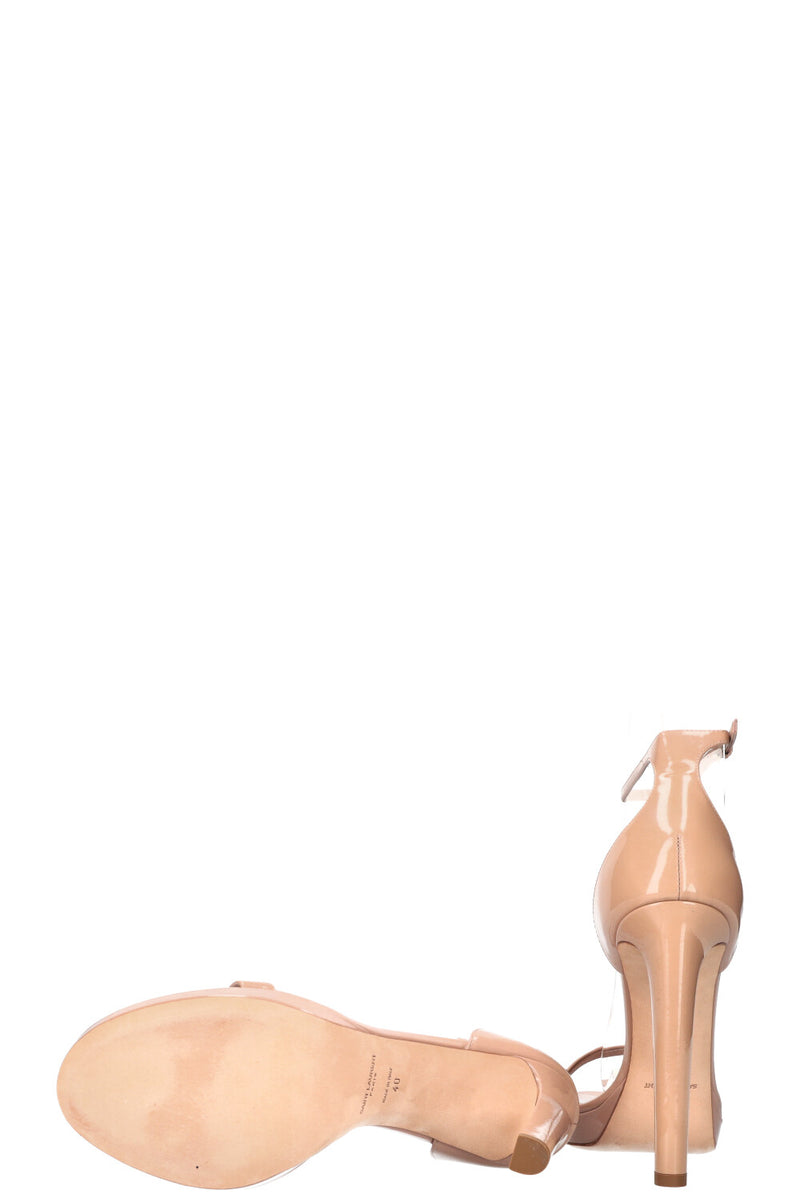 SAINT LAURENT Hall 105 Heels Patent Nude