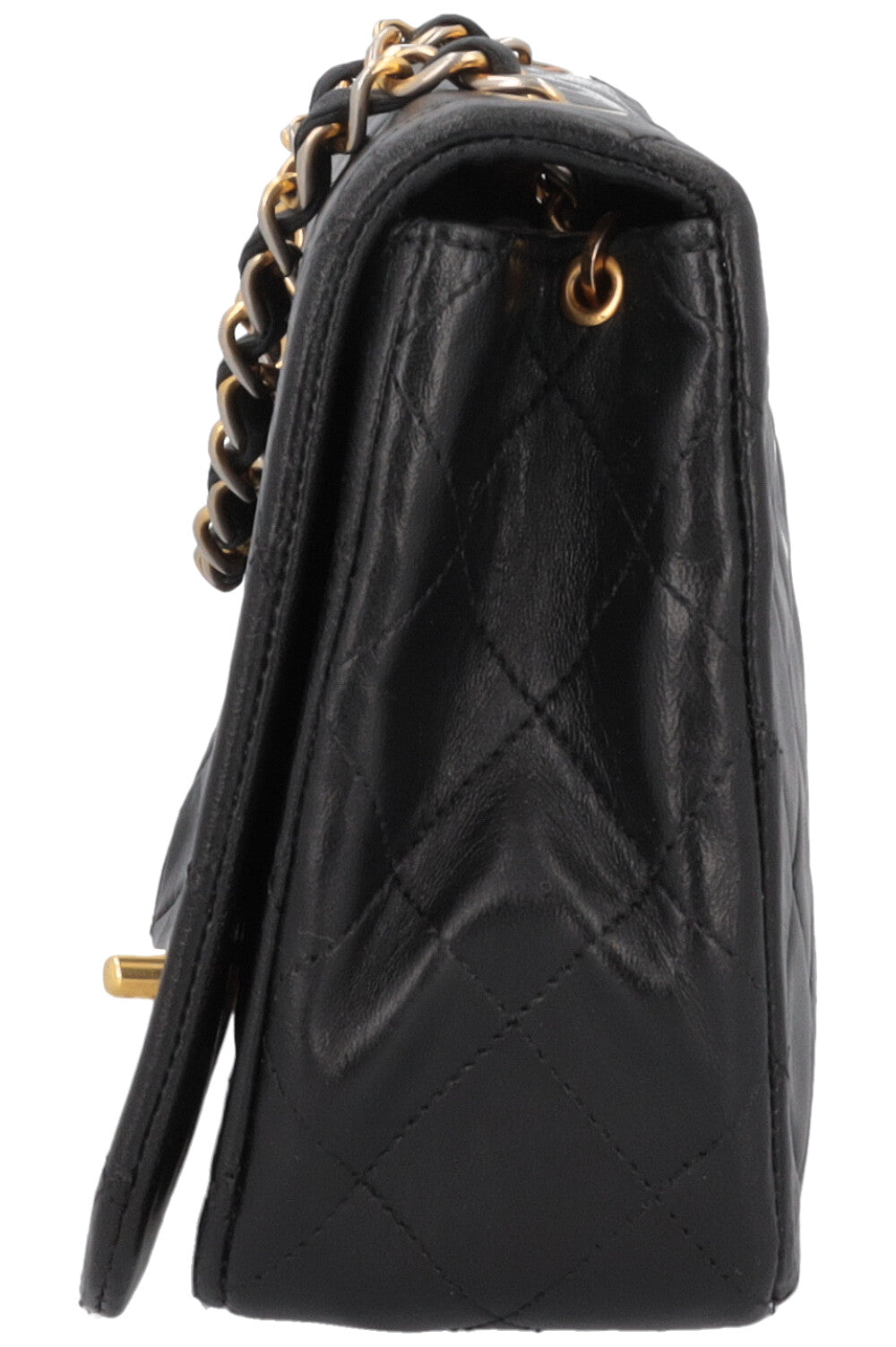 CHANEL Vintage Single Flap Bag Black